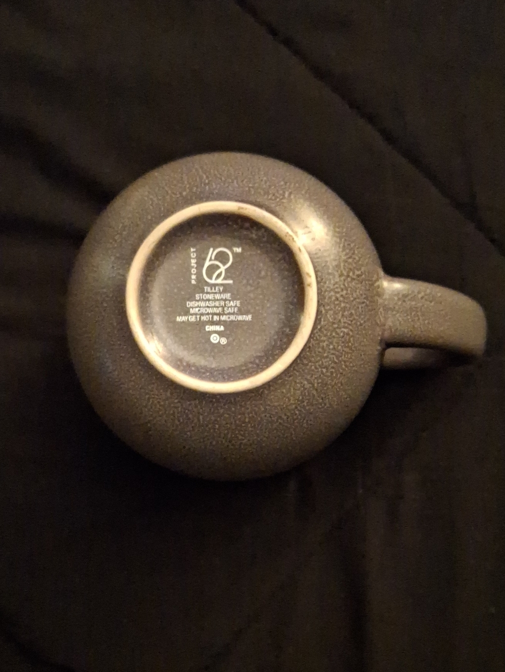 Stoneware Mug with Speckled Gray Glaze
